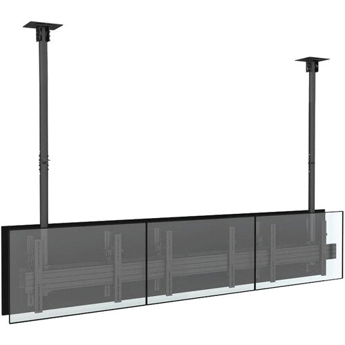 Mount-It! PRO Soporte de techo dual para seis pantallas 6 a 15° inclinación 396 lb capacidad