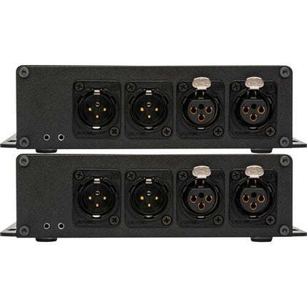 Sescom Extensor de Audio Balanceado Bidireccional 2 Canales XLR Fibra Óptica 12.4 Millas