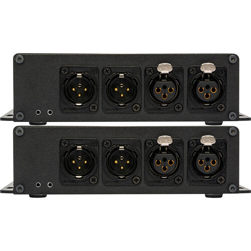 Sescom Extensor de Audio Balanceado Bidireccional 2 Canales XLR Fibra Óptica 12.4 Millas