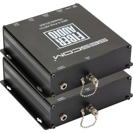 Sescom Extensor de Audio Balanceado Bidireccional 2 Canales XLR Fibra Óptica 12.4 Millas