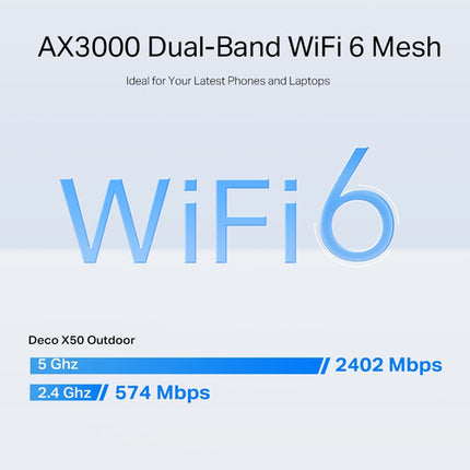 TP-Link Deco X50-Outdoor AX3000 Wi-Fi 6 3156 Mb/s Dual Banda Exterior