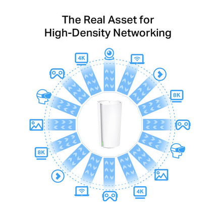 TP-Link Deco XE200 Pro sistema Wi-Fi malla tri banda 10756 Mb/s 6500 pies² 2 unidades