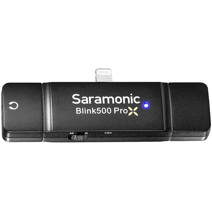 Saramonic Blink 500 ProX B3 Sistema Micrófono Lavalier Inalámbrico Dual Canal 10 Horas de Batería y Conector Lightning