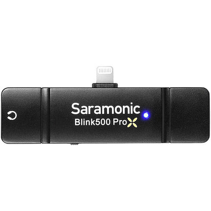 Saramonic Blink 500 ProX B3 Sistema Micrófono Lavalier Inalámbrico Dual Canal 10 Horas de Batería y Conector Lightning