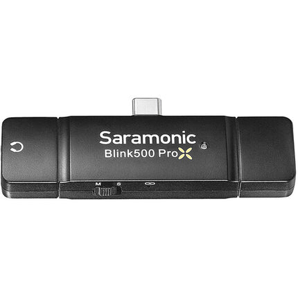 Saramonic Blink 500 ProX B5 Sistema de Micrófono Lavalier Inalámbrico Dual con USB-C 10 Horas de Batería y Alcance 100 m
