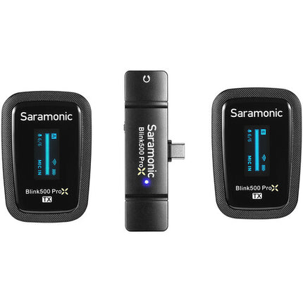 Saramonic Blink 500 ProX B6 Sistema Micrófonos Lavalier Inalámbricos Dual Canal 10 Horas Batería USB-C