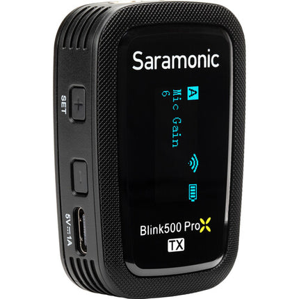 Saramonic Blink 500 ProX B6 Sistema Micrófonos Lavalier Inalámbricos Dual Canal 10 Horas Batería USB-C