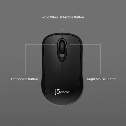 j5create Teclado y Ratón Inalámbricos Compactos para Chrome OS Bluetooth 5.2 Alcance 10m