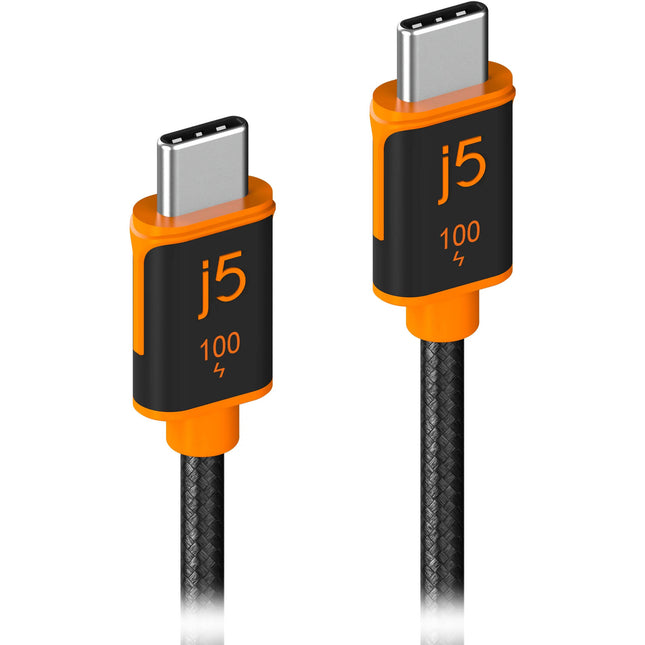 j5create Cable USB-C 100W 1.8m Doble Trenzado Carga Rápida