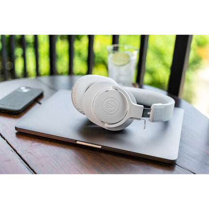 Audio-Technica ATH-M20xBT Audífonos Inalámbricos Over-Ear 40mm 60H Batería Blanco