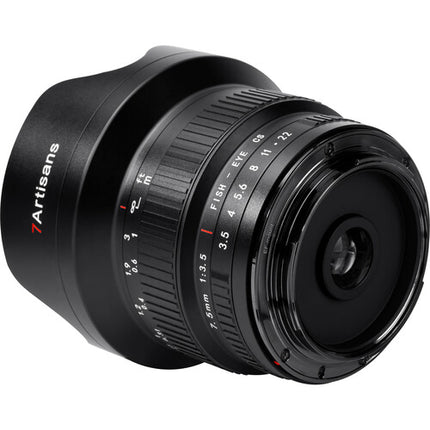 7Artisans 7.5mm f/3.5 Objetivo Ojo de Pez Canon EF 205° Ángulo Estuche