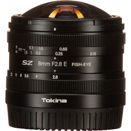 Tokina SZ 8mm f/2.8 Objetivo Ojo de Pez Sony E APS-C 180° ángulo 4" enfoque mínimo