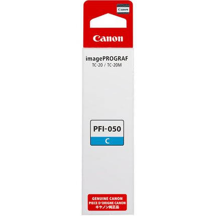 Canon PFI-050 Cyan Tinta pigmentada para plotter imagePROGRAF TC-20 70mL resistente al agua