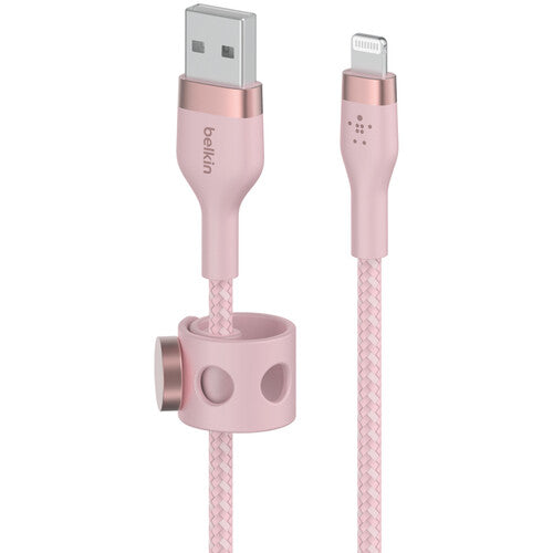 Belkin BoostCharge Pro Flex Cable Lightning a USB-A 2 m Rosado MFI Certificado