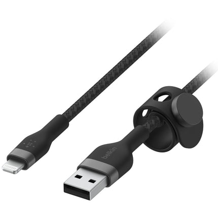 Belkin BoostCharge Pro Flex Cable Lightning a USB-A 9.8 pies Negro MFI