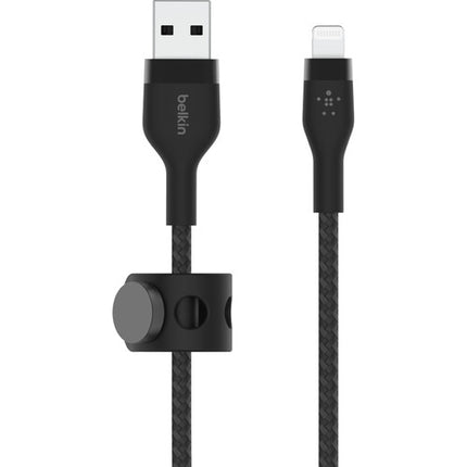 Belkin BoostCharge Pro Flex Cable Lightning a USB-A 9.8 pies Negro MFI