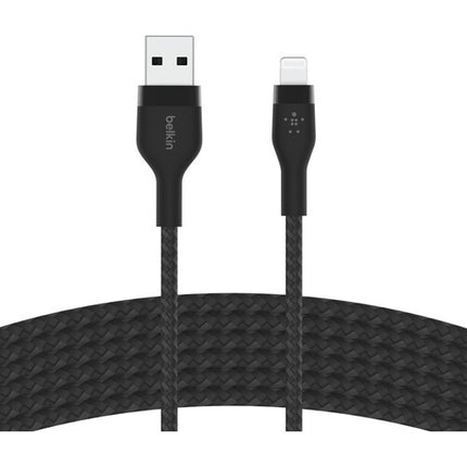 Belkin BoostCharge Pro Flex Cable Lightning a USB-A 9.8 pies Negro MFI