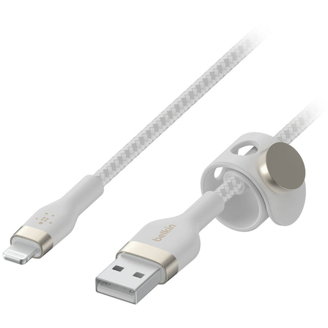 Belkin BoostCharge Pro Flex Cable Lightning a USB-A 9.8 pies Blanco MFI 30000 dobleces