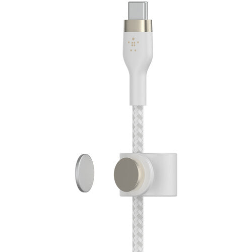 Belkin BOOST CHARGE PRO Flex Cable USB-C a Lightning 6.6' Blanco Trenzado MFi