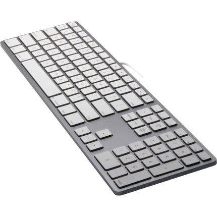Matias Teclado USB-C para Mac Plata Teclas con Travel 2mm y Teclado Numérico