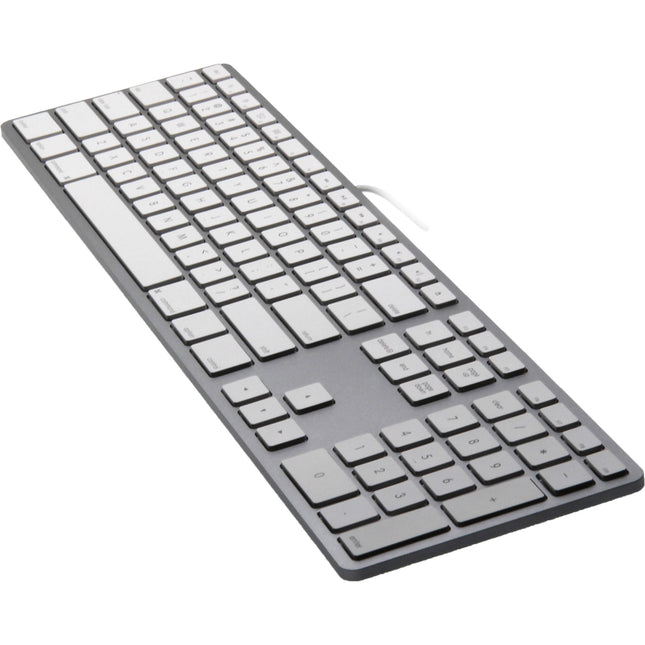 Matias Teclado USB-C para Mac Plata Teclas con Travel 2mm y Teclado Numérico