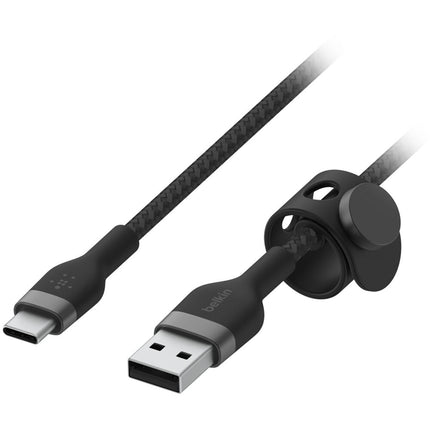 Belkin BoostCharge Pro Flex Cable USB-A a USB-C 6.6 pies silicona trenzado negro