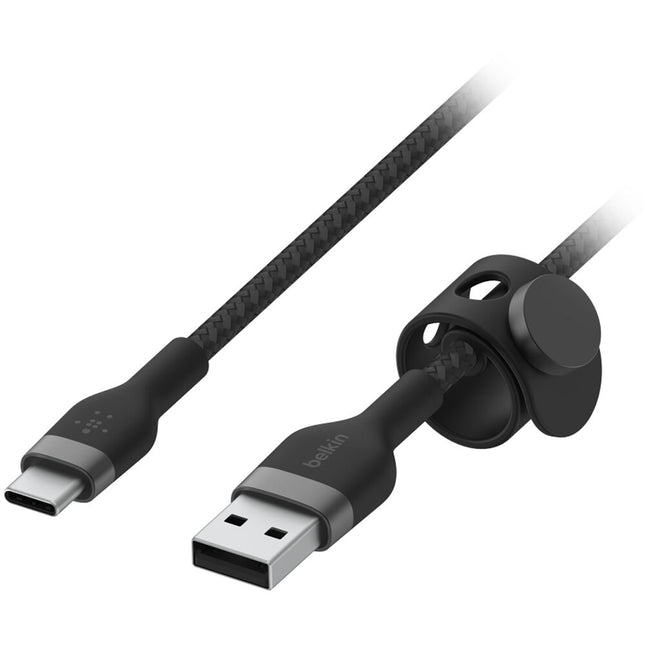 Belkin BoostCharge Pro Flex Cable USB-A a USB-C 6.6 pies silicona trenzado negro