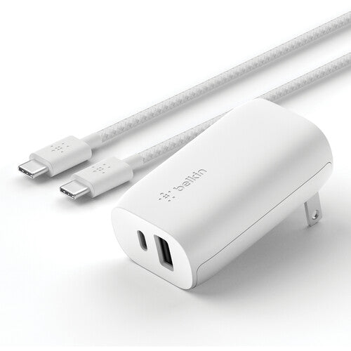 Belkin BoostCharge Cable USB-C Trenzado 60W 3.3 Pies Blanco