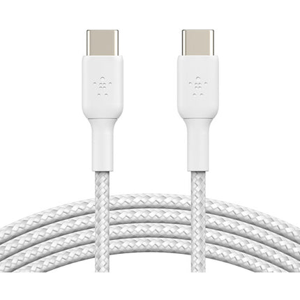Belkin BoostCharge Cable USB-C Trenzado 60W 3.3 Pies Blanco