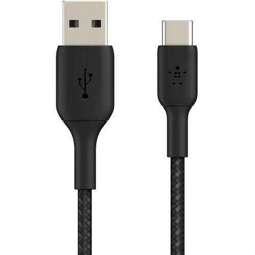 Belkin BoostCharge Cable USB-C a USB-A 3.3 pies Nylon 15W Negro