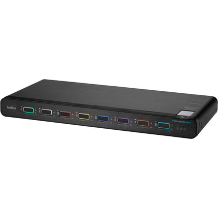 Belkin 8-Port Single Head DisplayPort HDMI KVM Switch con Control Remoto Optico