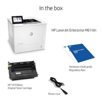 HP LaserJet Enterprise M611dn Impresora Monocromo 1200x1200 dpi 65 ppm Dúplex Automático