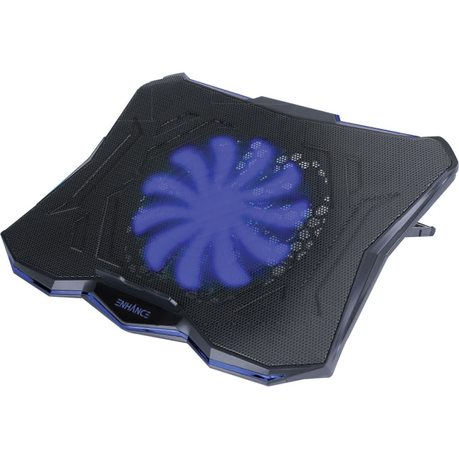 Enhance Cryogen 5 Base Refrigerante para Laptop con Ventilador Extra Grande y LED Azul