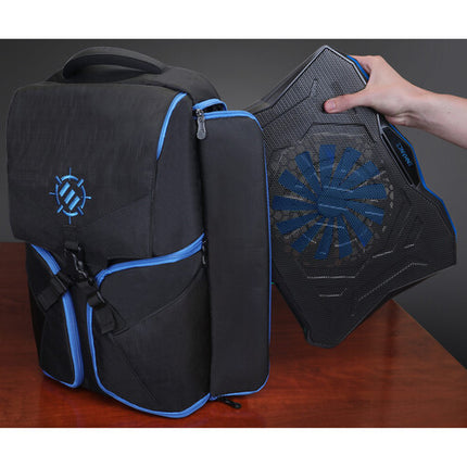 Enhance Cryogen 5 Base Refrigerante para Laptop con Ventilador Extra Grande y LED Azul