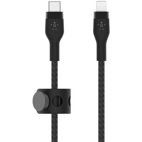Belkin BOOST CHARGE PRO Flex Cable USB-C a Lightning 9.8 pies Trenzado Negro