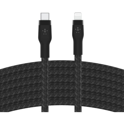 Belkin BOOST CHARGE PRO Flex Cable USB-C a Lightning 9.8 pies Trenzado Negro