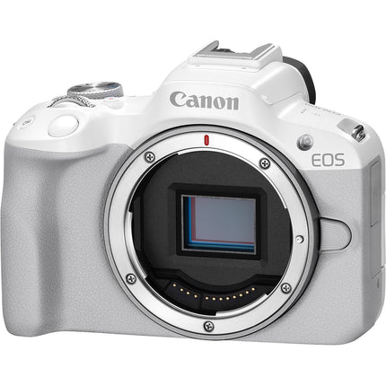 Canon EOS R50 Cámara Sin Espejo Blanco 24.2MP UHD 4K 30p Bluetooth Wi-Fi