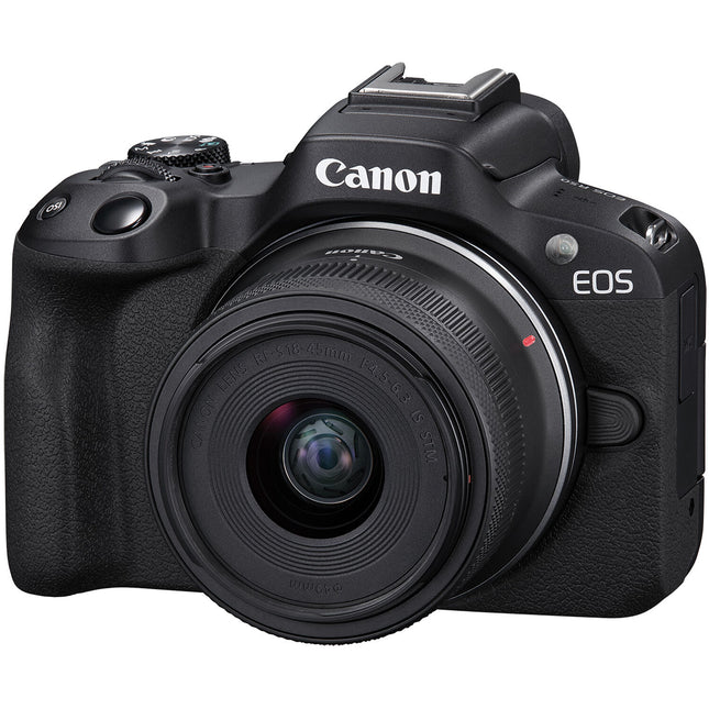 Canon EOS R50 cámara sin espejo con sensor 24.2MP y lente 18-45mm