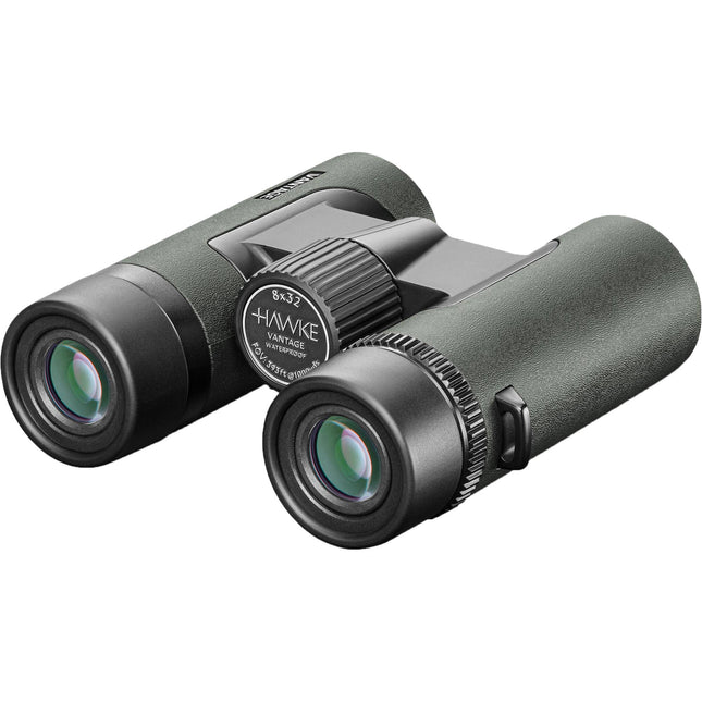 Hawke Sport Optics 8x32 Vantage Prismáticos Verde Multicapa 6.6' Enfoque Cercano