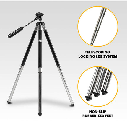 Kodak Photo Gear Trípode Compacto Viaje 42 Pulgadas 8.8 lb Carga