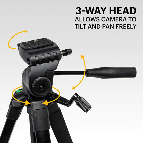 Kodak Photo Gear Trípode Ligero 62 Pulgadas Capacidad 4 kg con Montura para smartphone