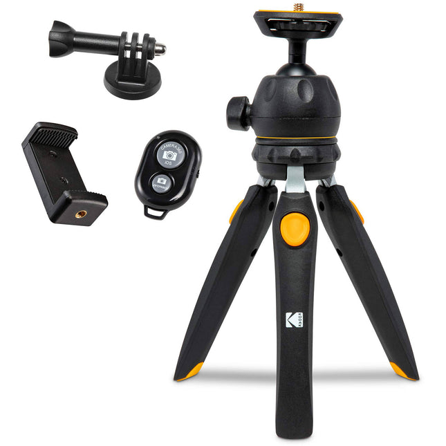 Kodak trípode 9 pulgadas capacidad 2 kg altura máxima 9 pulgadas con mando bluetooth