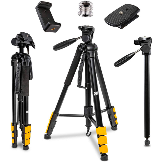 Kodak Photo Gear Tripode Ligero con Monopie Altura Max 62 Pulgadas Capacidad 4 kg