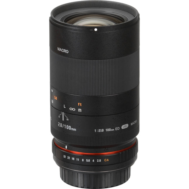 Samyang 100mm f/2.8 ED UMC Lente macro Canon EF 1:1 1m enfoque interno