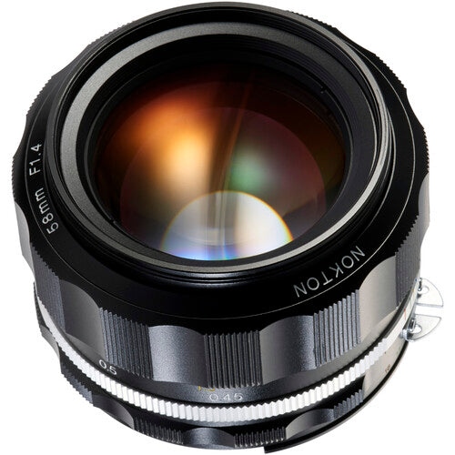 Voigtlander Nokton 58mm f1.4 SL II S Lente F Mount FX Formato Negro