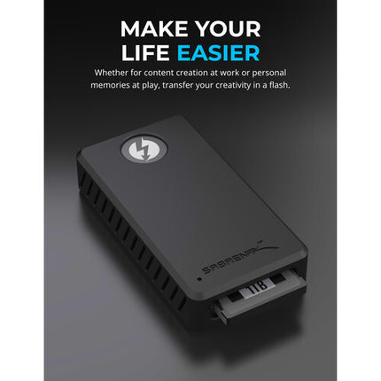 Sabrent CFexpress Type-B Lector de Tarjetas Thunderbolt 3 1500 MB/s aluminio portátil