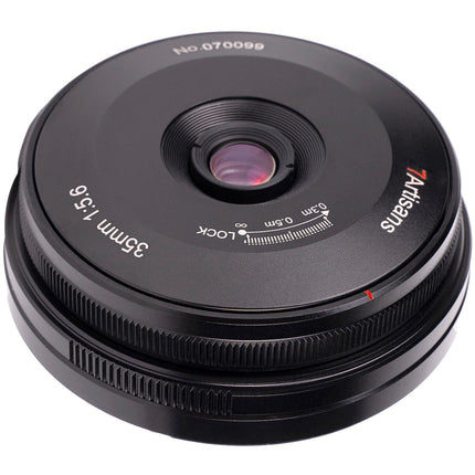 7Artisans 35mm f5.6 Pancake Lente para Sony E Full Frame Manual 11.8"