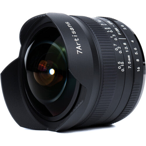 Objetivo ojo de pez 7Artisans 7.5mm f/2.8 II Nikon Z ángulo 190 grados