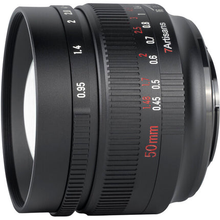 Objetivo 7Artisans 50mm f0.95 para FUJIFILM X Montura X APS-C 75mm