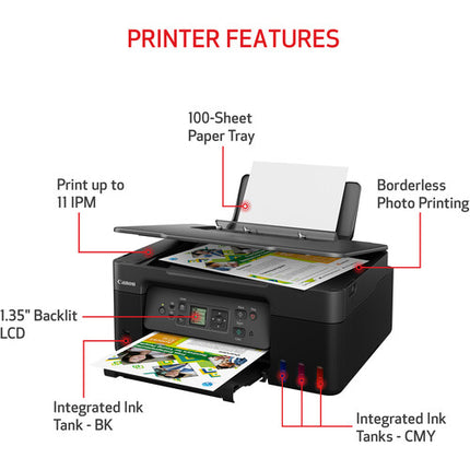 Canon PIXMA G3270 MegaTank Impresora multifunción inalámbrica 4800x1200 dpi Legal 100 hojas
